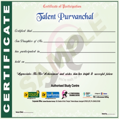 TALENT PURVANCHAL CERTIFICAT